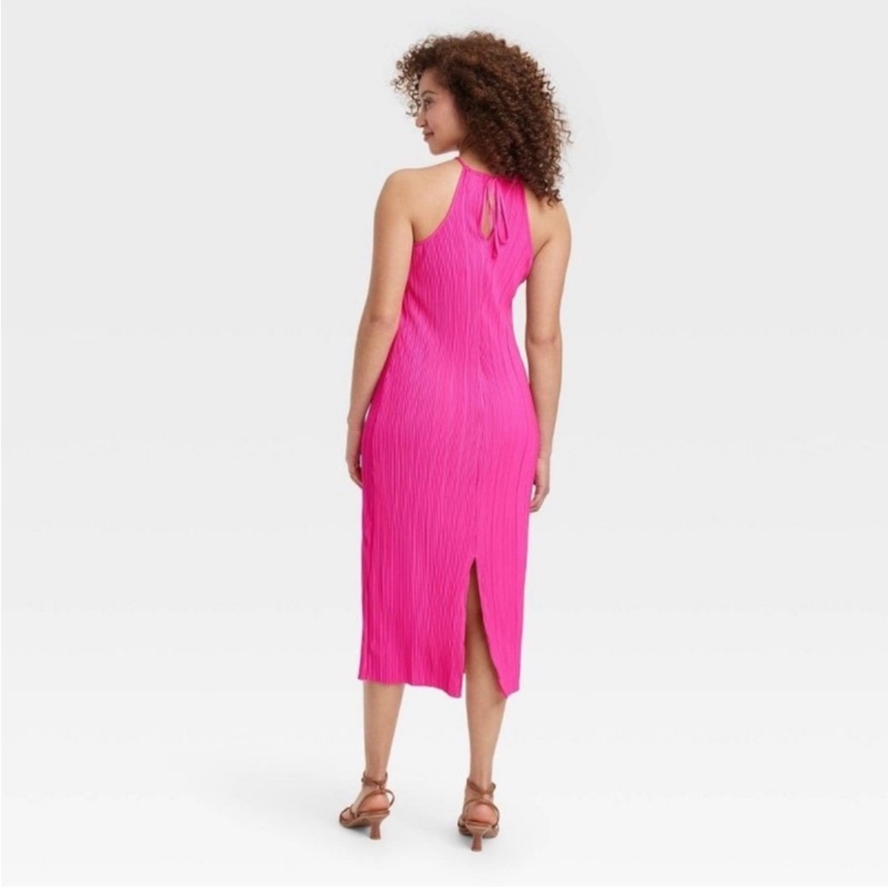 NWOT A New day Plise midi shift dress size small - Picture 2 of 8